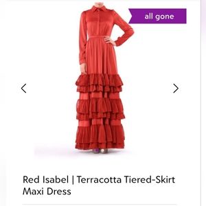 NWT Red Isabel terracotta maxi dress in XS